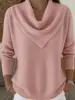 2026 Comercio Exterior Transfronterizo Sitio Independiente de Ropa para Mujer Amazon Aliexpress Otoño e Invierno Nuevos Tops y Suéteres de Color Sólido