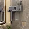 Suporte de Parede para Secador de Cabelo Transfronteiriço, Rack de Armazenamento Universal para Secador de Cabelo para Banheiros de Hotel