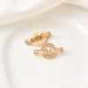 Cobre banhado a ouro 14K Disco de zircônio rosa Fivela de pérola Feito à mão DIY Pulseira Colar Bobina Roxo Zircônio Conexão Fivela