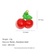Materiales para Accesorios DIY Collar Pulsera Joyería Acero Inoxidable Chapado en Oro de 18K Fresa Cereza Manzana Sandía Colgante de Fruta