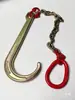 Partes de grúa Cadena de remolque de doble gancho Vehículo de rescate Cadena doble Gancho de cadena Gancho de remolque Gancho de agarre Cadena Gancho Pipa Tipo J Grande