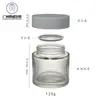 En stock 80 g120g mascarilla facial crema barro película botella sub-blanco tapa simple y doble fondo grueso pared gruesa vidrio cosmético botella de crema