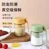 Frasco de Vidrio para Condimentos, Botella Sellada para Condimentos, Juego de Frascos para Condimentos para el Hogar en la Cocina, Caja de Almacenamiento, Botella de Sal a Prueba de Humedad, Botella de Glutamato Monosódico
