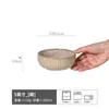 Juego de vajilla retro y práctico, serie de cuencos de fideos para el hogar, plato de ensalada de tazón abierto, plato de línea japonesa