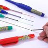 Marcador de ponta longa 45mm caneta marcadora recarregável canteiro de obras carpinteiro caneta para desenho de linha em vidro caneta à base de óleo à prova d'água caneta de ponta longa