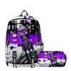 Temporada de Regreso a Clases Mochila Personas de Palo de Madera y Bestia Marina Tungtungtung Mochila Estuche para Lápices de Doble Capa Juego de Dos Piezas