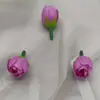 DIY simulação Rose Tea Bud pequeno osso flor flor botão grinalda caixa de doces corpete flor decorativa flor pulseira de seda produção