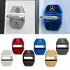 Adequado para Modelos Mercedes-Benz Preto Titânio Classe C, Classe E, Classe Gla, Classe S Importada Fivela de Trava de Porta de Aço Inoxidável, Tampa da Fivela de Trava de Porta, Amg