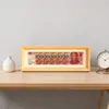 Porta-Retrato Sólido de Madeira Estilo Chinês Atrai-Fortuna para Decoração de Casa, Ornamento que Aumenta a Riqueza