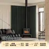Las Cortinas Doble Cara Elsa Rama de Luna Sombra Más Vendidas de Curtain Duo, Cortinas Totalmente Opacas, Estilo Nuevo para Dormitorio, Estilo Crema de Alta Gama