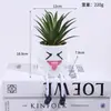 Boneca Pendurada Simples e Criativa Planta Suculenta Artificial em Vaso Vaso de Cimento Planta Artificial Flor Artificial Planta em Vaso Bonsai