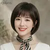 Peluca de Cabeza Completa para Mujer, Cabello Real, Estilo Bob Adelgazante y Rejuvenecedor, Cabello Corto para Madres de Mediana Edad y Mayores, Peluca Diaria
