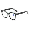 Moda europea y americana nueva elegante caja gafas de lectura anti-luz azul a prueba de UV alto sentido venta al por mayor transfronteriza 8283