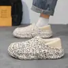 Pantuflas de Algodón Gruesas de Invierno para Pareja con Terciopelo, Cálidas e Impermeables, Pantuflas de Lana para el Hogar, Zapatos de Algodón