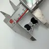 Decoración de Zapato Croc DIY de una Pieza con Hebilla y Moño, Zapato Artesanal con Goteo de Aceite Dorado y Plateado Galvanizado