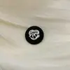 Botón metálico redondo doble estilo francés Chanel estilo socialité botón para ropa hebilla para abrigo de mujer suéter accesorios de joyería