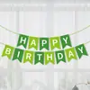Banner de Feliz Cumpleaños con Cola de Pez de Lámina Dorada Decoración de Fiesta de Feliz Cumpleaños Guirnalda de Banner de Feliz Cumpleaños