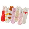 Nuevos Calcetines de Otoño e Invierno, Calcetines de Terciopelo de Coral Bordados de Dibujos Animados para Mujer, Calcetines Gruesos Cálidos para el Hogar, para Dormir en el Suelo