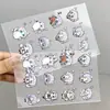 48 piezas de pegatinas de transferencia transparentes versión Q de Frieren: Más allá del viaje, pegatinas lindas de dibujos animados creativas con temática de anime