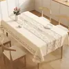 2026 Nuevo Estilo Mantel Impermeable, Resistente al Aceite, Resistente al Calor, Lavable, Cubierta Rectangular para Mesa, Tapete de Mesa, Lujo Ligero, Sensación de Alta Gama