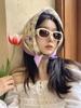 Primavera novo pequeno lenço quadrado Lenço de cabeça foto cocar doce fresco artístico retro flor faixa de cabelo lenço de seda lenço quadrado