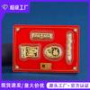 Estilo Zhou Jia Zhou oro 999 estudio Cuatro Tesoros pluma tinta papel piedra de tinta entrada regalo adornos conjunto regalo de mes completo de bebé regalo de un año