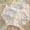 Ropa Interior de Lunares Florales Puro Deseo para Mujer 10A Antibacteriana Entrepierna Extendida Cintura Media Cadera Chica Braguitas Lindas para Mujer