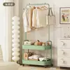 Estante Integrado Simple para Ropa y Sombreros, Perchero Móvil de Pie para el Hogar, Dormitorio y Balcón
