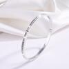 Pulsera Clásica de Acero Inoxidable Transfronteriza para Mujer, Lujo de Alta Gama con Tres Diamantes, Regalo para Mejor Amiga
