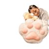 Manta con Forma de Garra de Gato Calentador de Manos Almohada Colcha Doble Propósito Manta para Siesta en la Oficina Almohada para Descanso de Comida 2 en 1 Coche