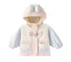 Jaqueta Infantil Feminina Gatinho com Laço Acolchoada de Algodão Três em Um 2026 Inverno Nova Jaqueta Estilosa Roupa Infantil