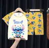 Pijamas de Verano para Niños al por Mayor Trajes de Manga Corta y Shorts para Niños Mayores Dibujos Animados Lindos Ropa de Casa para Bebés Niñas