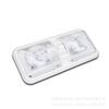 Interruptor de tres vías con lente LED luz para RV camión furgón coche con interruptor luz de techo para RV luz de techo iluminación