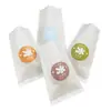 Bolsa de Embalaje para Pan de Hielo Celebridad de Internet Sabor Pegatina Desechable Hecho a Mano Papel de Algodón Blanco Yema de Huevo Crujiente Papa Hojaldrada Bolsa de Cocina