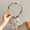 Elegante Faixa de Tecido para Mulheres com Alta Pressão na Coroa, Faixa para Lavar o Rosto, Novo Acessório de Cabelo 2025 Preto Toque de Luxo