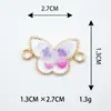 Pulsera Collar Colgante Accesorios DIY Materiales Nueve Estilos Mariposa Aleación Conector Doble Colgante Joyería