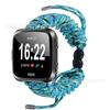 Adecuado para Fitbit Versa1/2 Correa Inteligente Cuerda de Paraguas Trenzada Nylon Ajustable Correa de Reloj de Pulsera Mancha