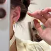 Pendientes de borla de cristal mate con aguja de plata, simples y elegantes, diseño versátil para el día a día, sensación de lujo ligero y alta gama
