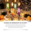 Serie de Decoración de Escritorio con Velas LED de Halloween DOWMOO - Diseños Creativos y Exquisitos, Múltiples Colores Disponibles para Decoración Festiva