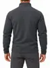 Chaqueta para Hombre de Comercio Electrónico Transfronterizo Personalizada Chaqueta de Forro Polar Otoño e Invierno Acolchada con Terciopelo Grueso Sudadera con Capucha Superior 300g