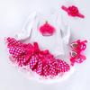 Transfronterizo Primavera y Otoño Nuevo 0-2 Años Bebé Camisa con Gorro de Manga Larga Clase A Algodón de Alta Calidad Falda con Volantes de Princesa Traje de Camisa con Gorro para Niñas