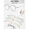 Explosiones transfronterizas llanas marea europea y americana montura de gafas de aleación volumen para caminar luz plana anti-luz azul moda Yama superventas 73056