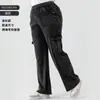 Jeans Cargo Sueltos de Cintura Alta para Mujer, Estilo Nuevo Europeo y Americano, Adelgazantes, Levanta Glúteos, Transpirables, Adecuados para Uso al Aire Libre, Pantalones Casuales de Tallas Grandes