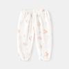Calça Anti-mosquito Bebê Verão Calça de Pijama Fina de Algodão para Meninos e Meninas Bloomers Calça com Ar Condicionado com Calça de Abertura da Virilha