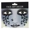 Maquillaje de Fiesta y Vacaciones Europeo y Americano Pegatinas Faciales Autoadhesivas Polvo Brillante Tema Dibujos Animados Halloween Navidad con Pegatinas de Diamantes