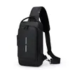 Bolsa Transversal Multifuncional Transfronteiriça para Homens, Bolsa de Peito de Alta Qualidade, Bolsa de Ombro, Bolsa de Cintura com Cadeado de Senha Antifurto, Grande Capacidade
