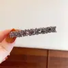 Pinza de Pato con Diamantes de Imitación para Extensiones de Cabello Clip Sencillo para el Cabello para Mujeres Pasador Coreano Clip para Flequillo Clip Lateral Clip Recto Tocado Nuevo Estilo