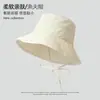 Sombrero de Pescador Versátil Estilo Coreano para Mujer Sombrero de Cubo con Protección Solar para Mujer Sombrero de Cuenca Adelgazante para Cara Primavera Verano Sombrero de Protección Solar con Cubierta Facial