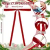 40*60cm Lazo Grande con Correa de Terciopelo Decoración Navideña Decoración de Caja de Regalo Colgante para Fiesta Festiva en la Puerta