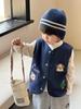 Colete de Lã Infantil Outono e Inverno, Colete Quente para Usar por Baixo, Roupa de Exterior para Outono, Categoria de Roupas Infantis a